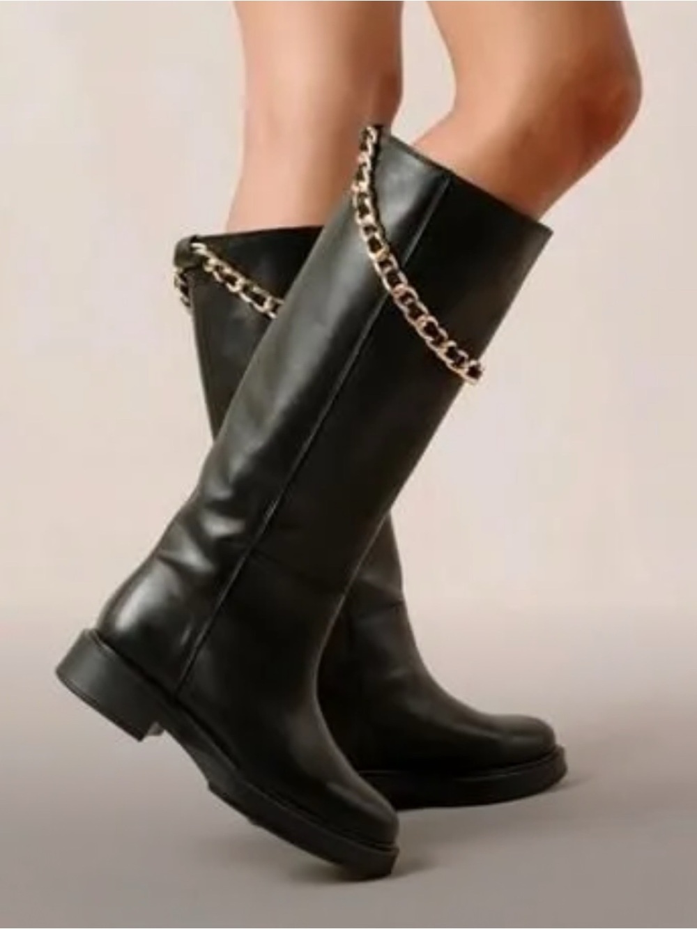 Alohas Pier Tall Chain Boots
Size 8-8.5